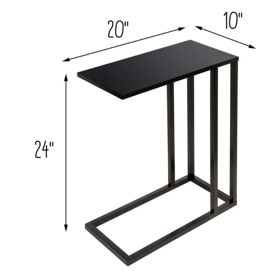 C-shaped side table
