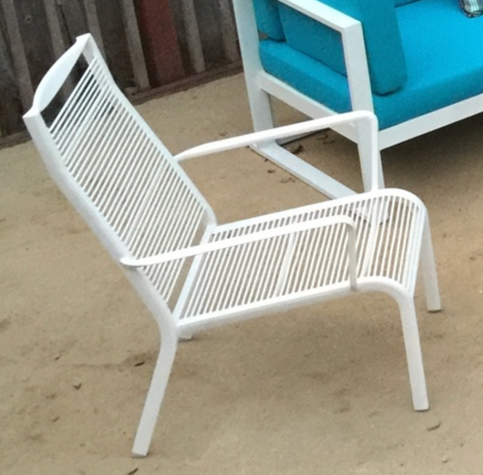 White outdoor chair