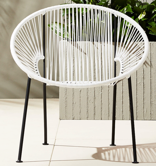 White outdoor Ixtapa chairs