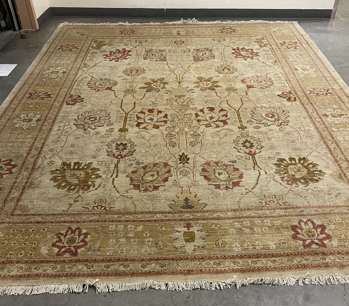 8x10 Persian in tan, gold and rust