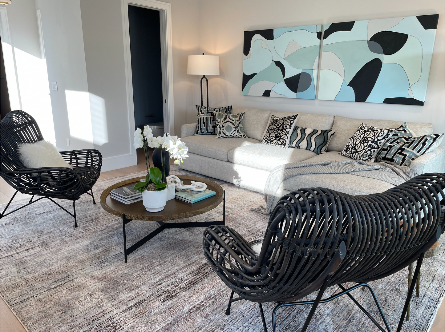 9'6"x12'6" Caprio, multi colored