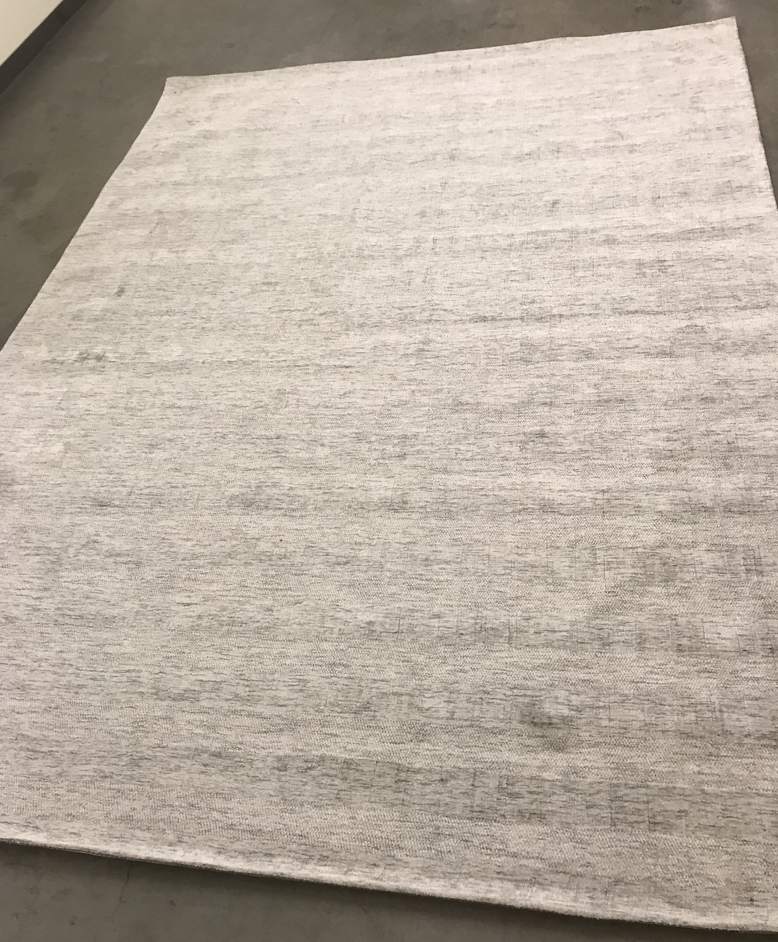 8x11 Zaira, silver and off white