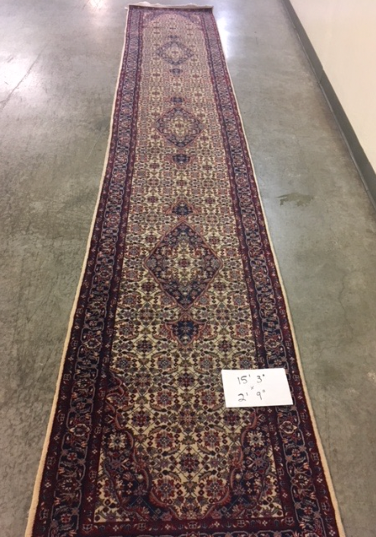 2'9" x 15'3" Vintage Persian