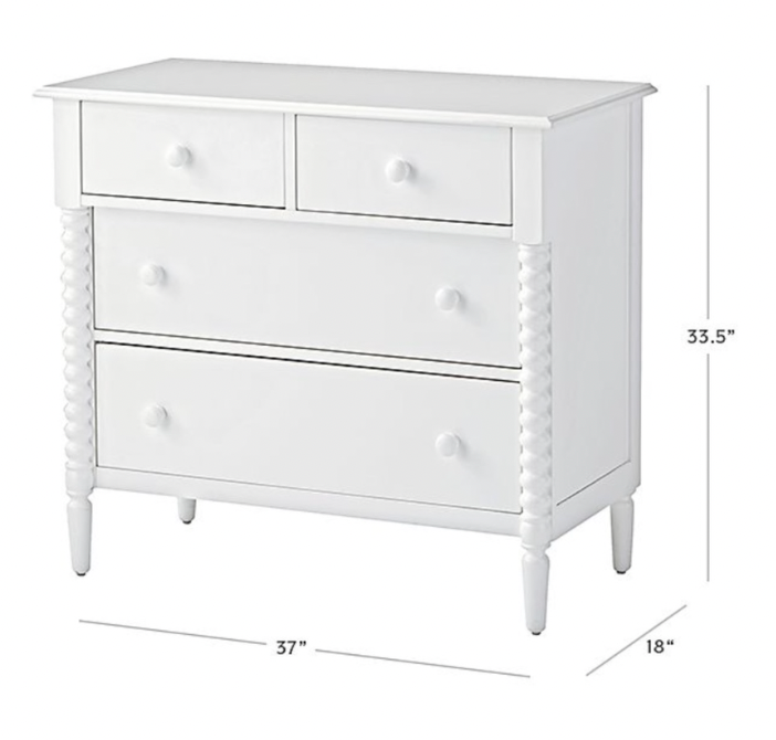 Jenny Lind white dresser