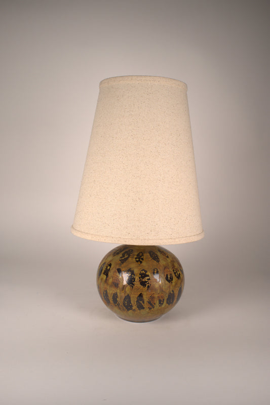 Vintage Earth Tone Ceramic Lamp