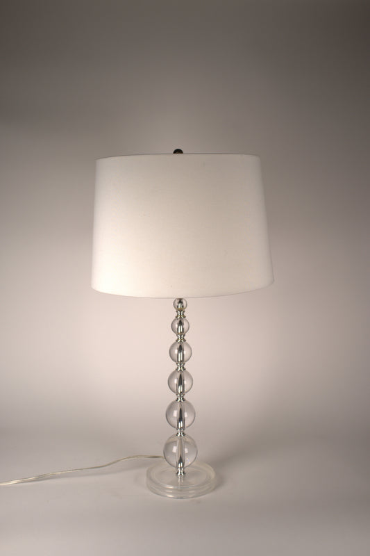 Clear Stacked Acrylic Balls, Table Lamp