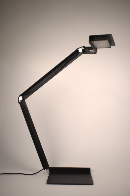 Black articulating desk lamp