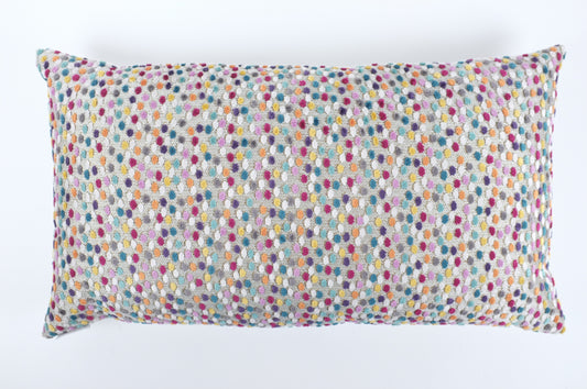 Rainbow Dots Lumbar Pillow