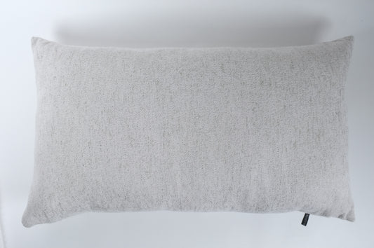 Light Grey Textured Lumbar Pillow