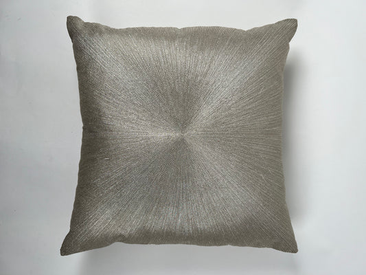 Gunmetal Embroidered Accent Pillow
