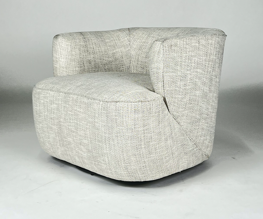 Off white with a touch of gray swivel chair