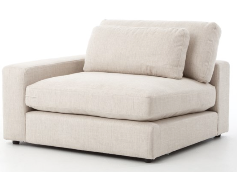 Cream modular sectional sofa