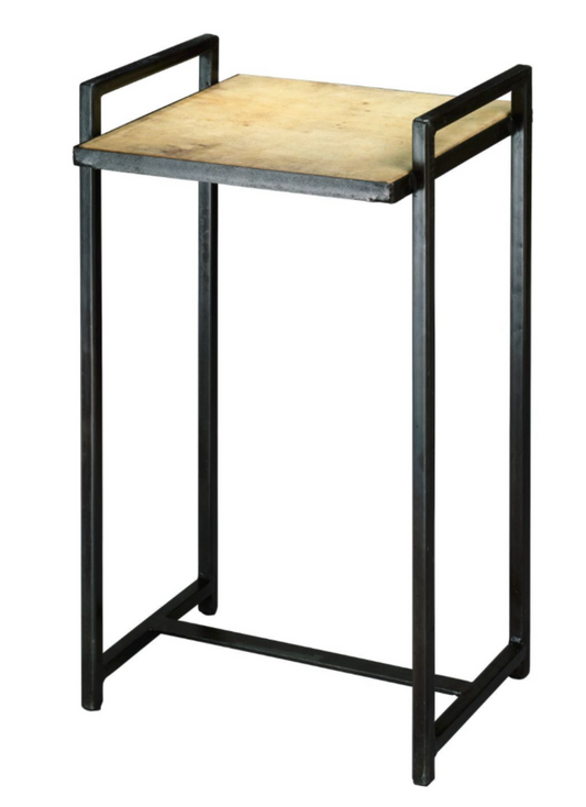Velum and steel side table