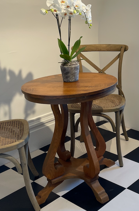 Vintage wood side table or dining table