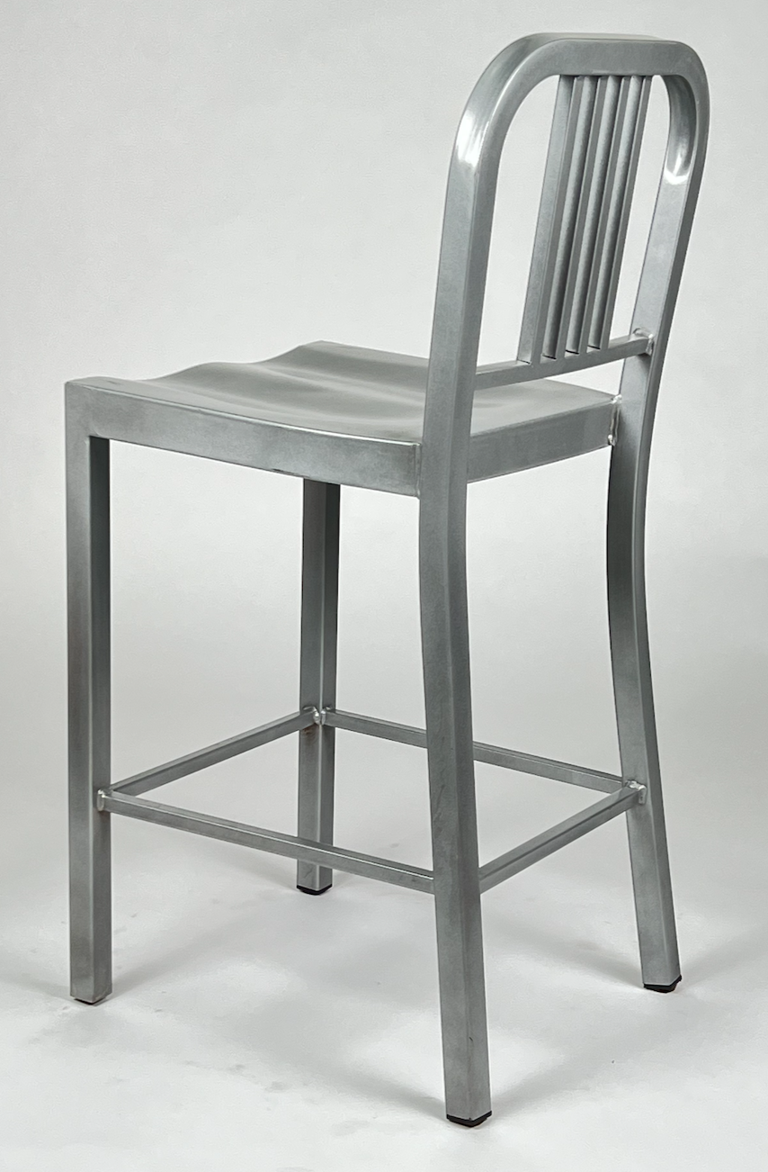 Aluminum reproduction Navy counter stool