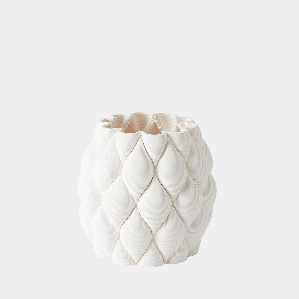 Appoggiare Vase-Matte White, small