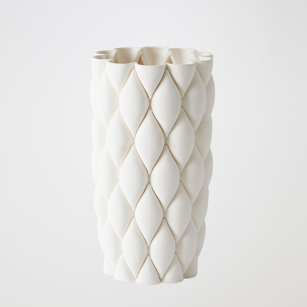 Appoggiare Cylinder Vase-Matte White