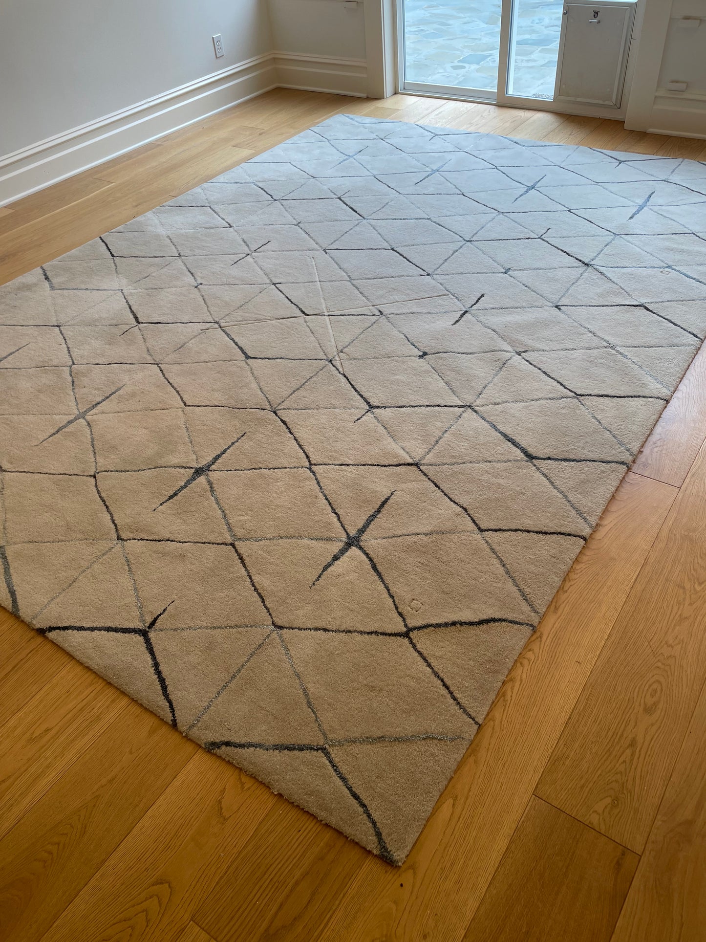 8x11 Cream w/ blue lines