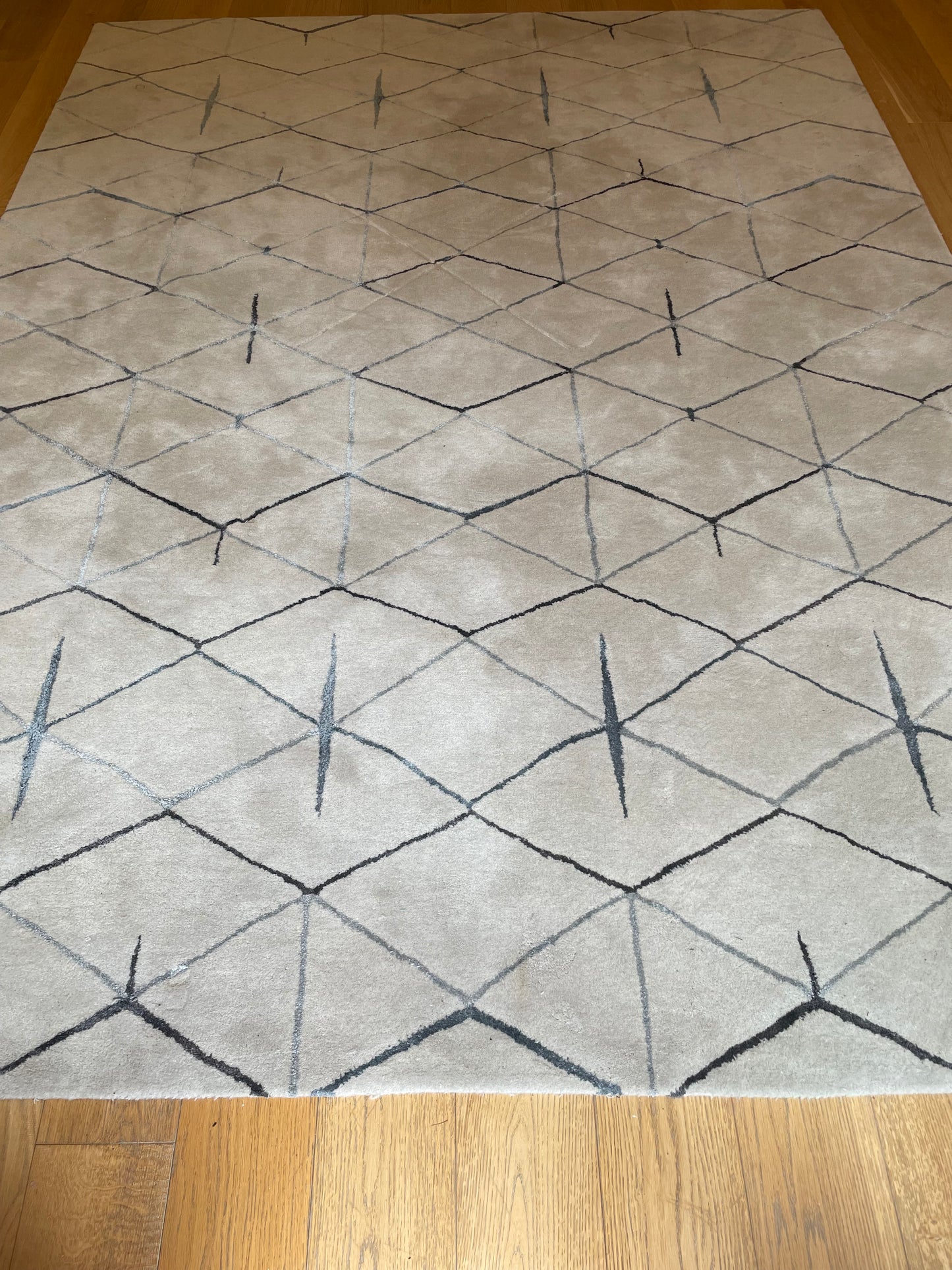 8x11 Cream w/ blue lines