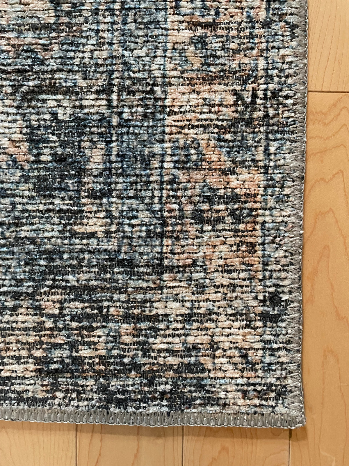 Billie; Denim / blush; 5' x 7'6"