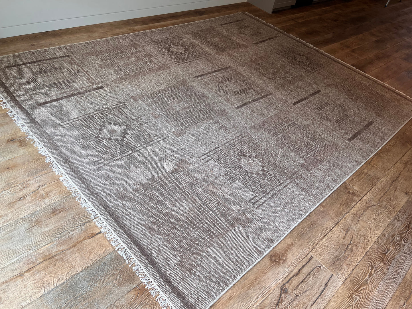 9'2" x 11'8" hand made wool rug