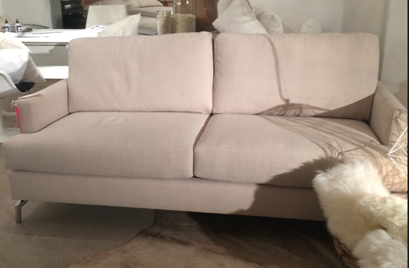 Ivory loveseat