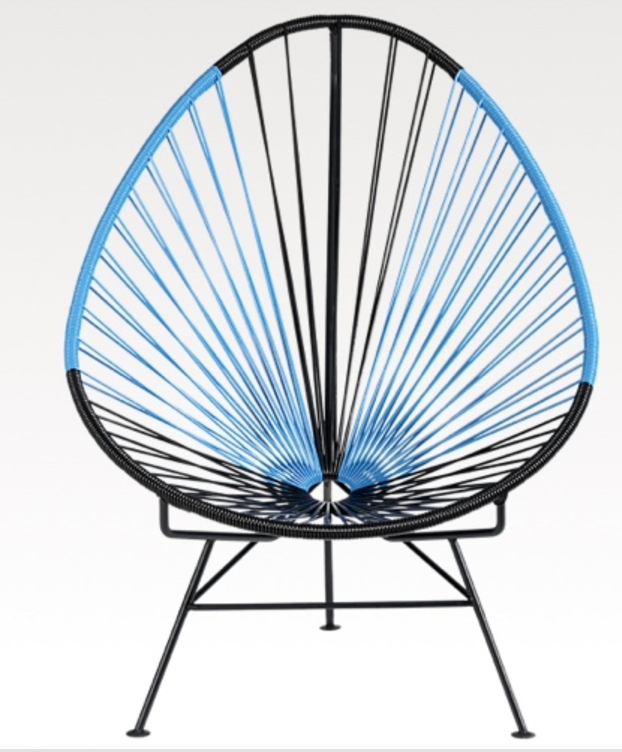 Black and blue outdoor Acapulco chair