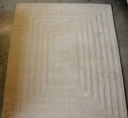 Wool, ivory, descending rectangles