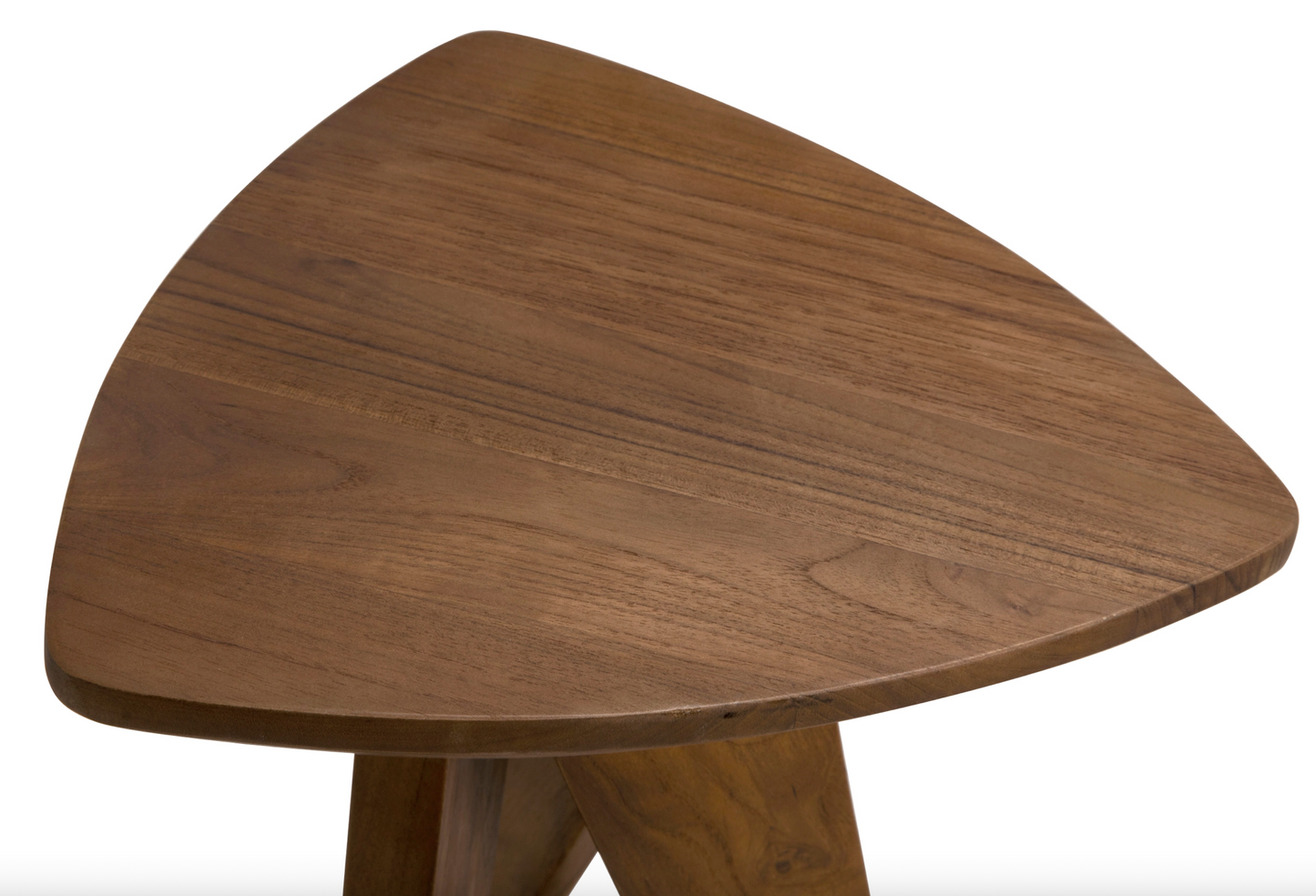 Teak twist counter stool