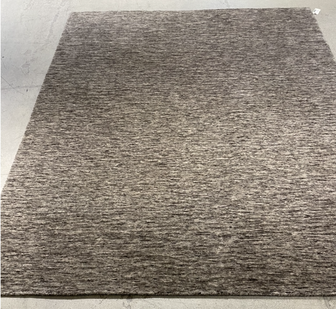 8x10 Neutral rug with tan, brown and black