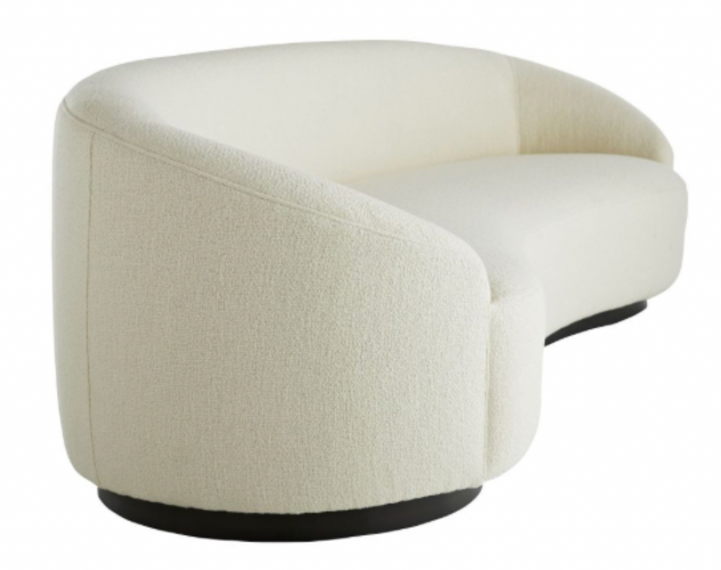 Cream curvaceous sofa