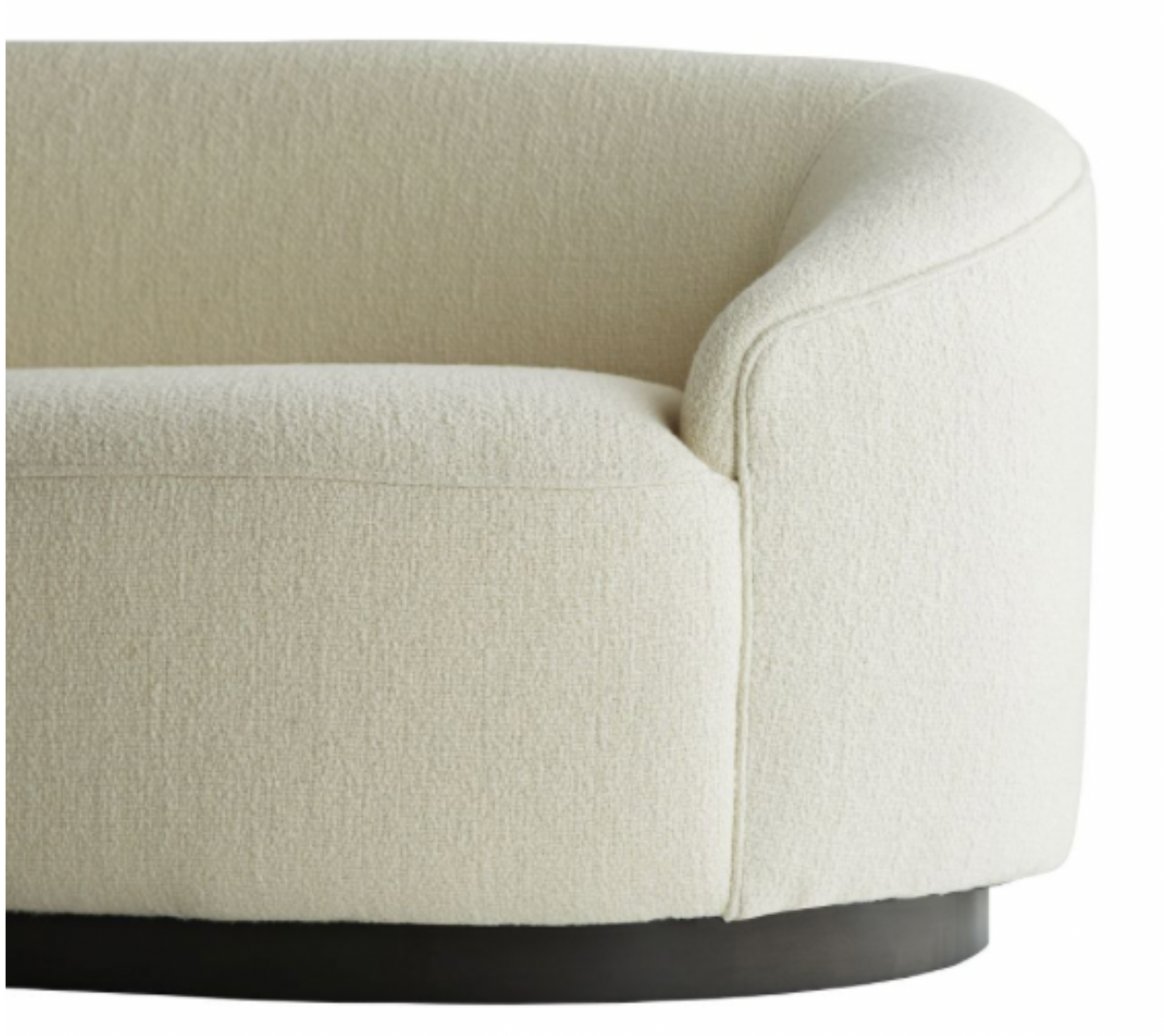 Cream curvaceous sofa