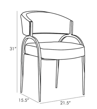 Plum dining chair