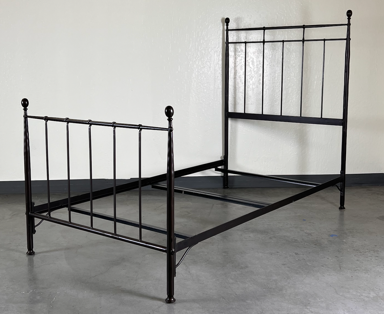 Twin iron bed frame