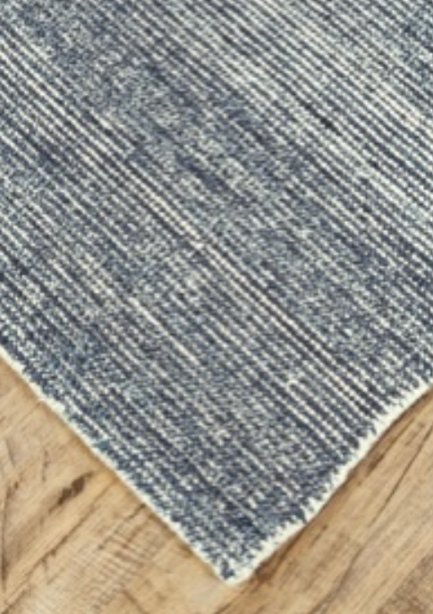 8'6" x 11'6" Denim Burke flat weave