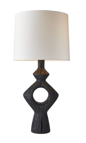 Ebony resin Deltoro lamp