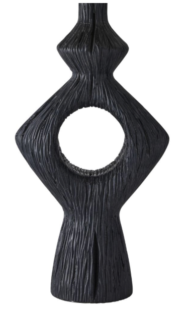 Ebony resin Deltoro lamp