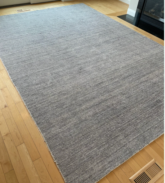 8'6" x 11'6" Denim Burke flat weave