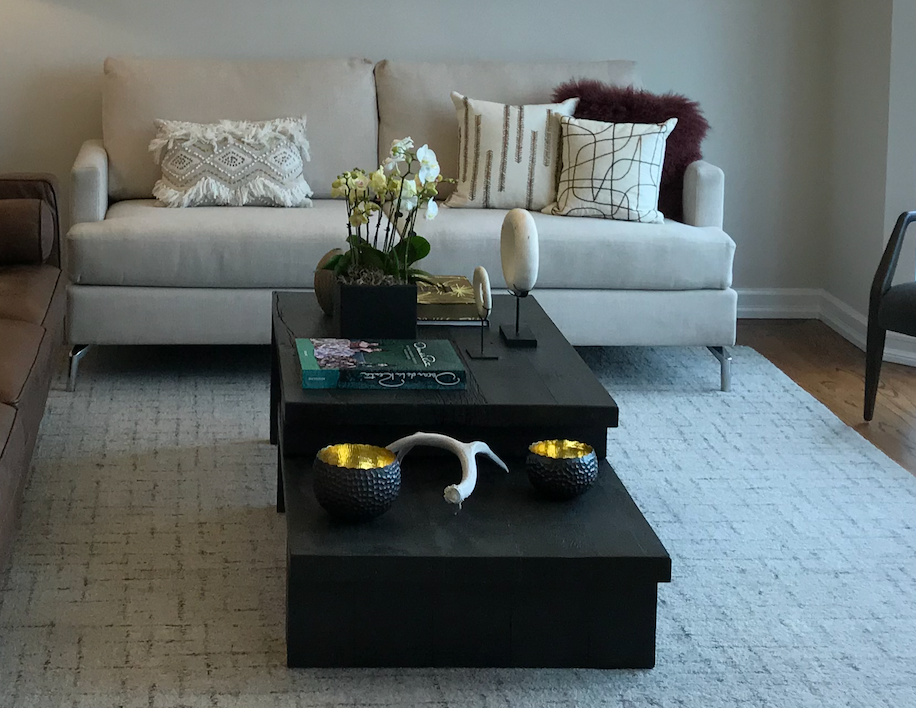 Ivory loveseat
