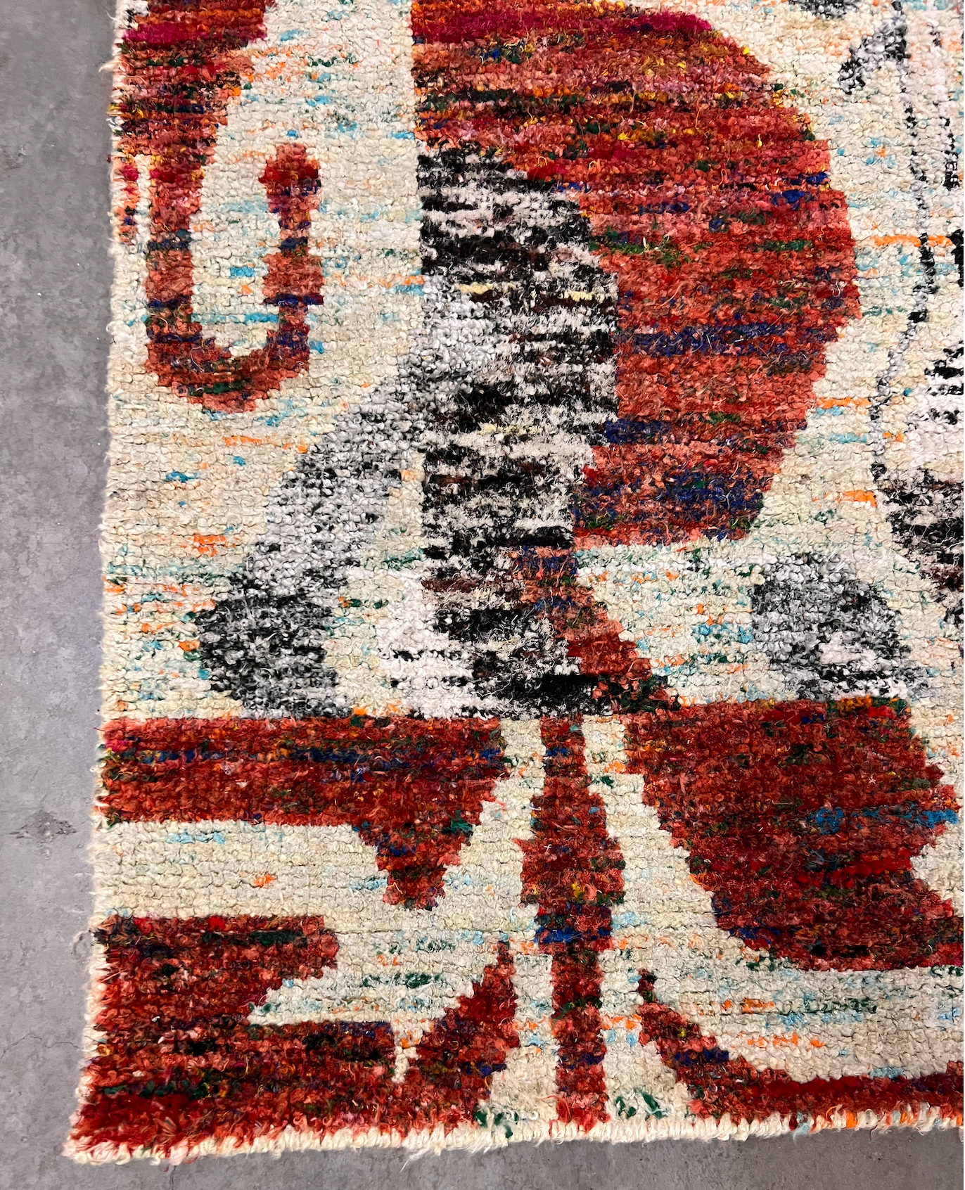 7'6" x 9'10" Silk sari Giselle rug