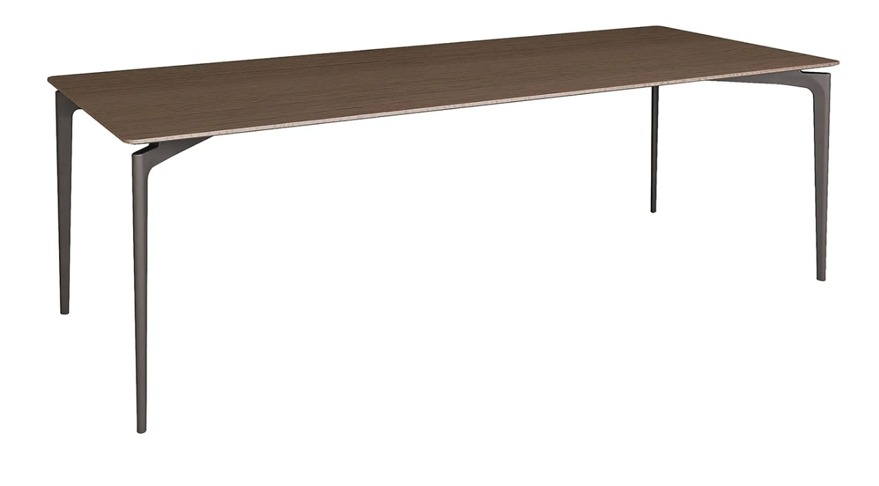 39.5w x 86.75 long dark brown Italian table