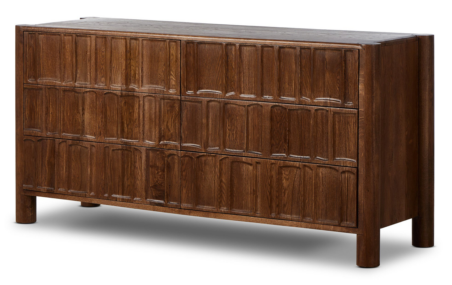 Ezri 6 drawer dresser, 70w x 22d x 33.75h
