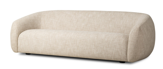 Channing, curved cream, 100w x 41.25d x 30.75h