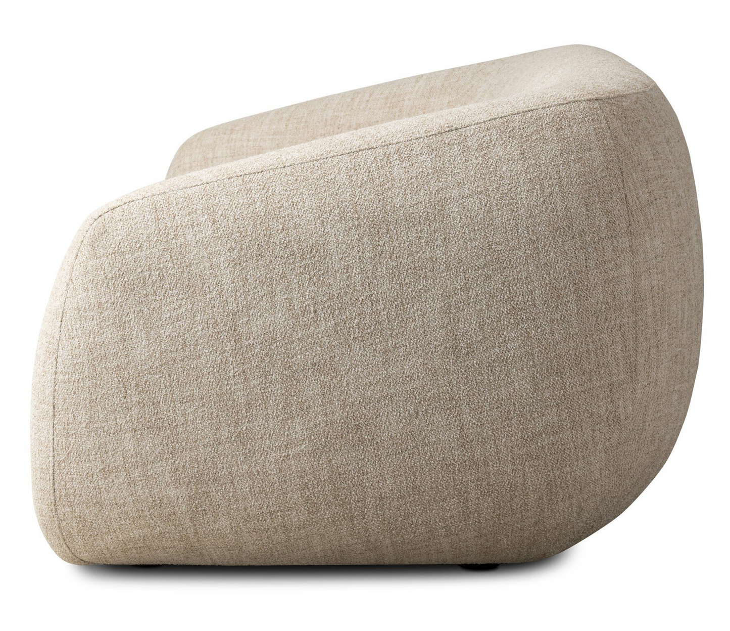 Channing, curved cream, 100w x 41.25d x 30.75h