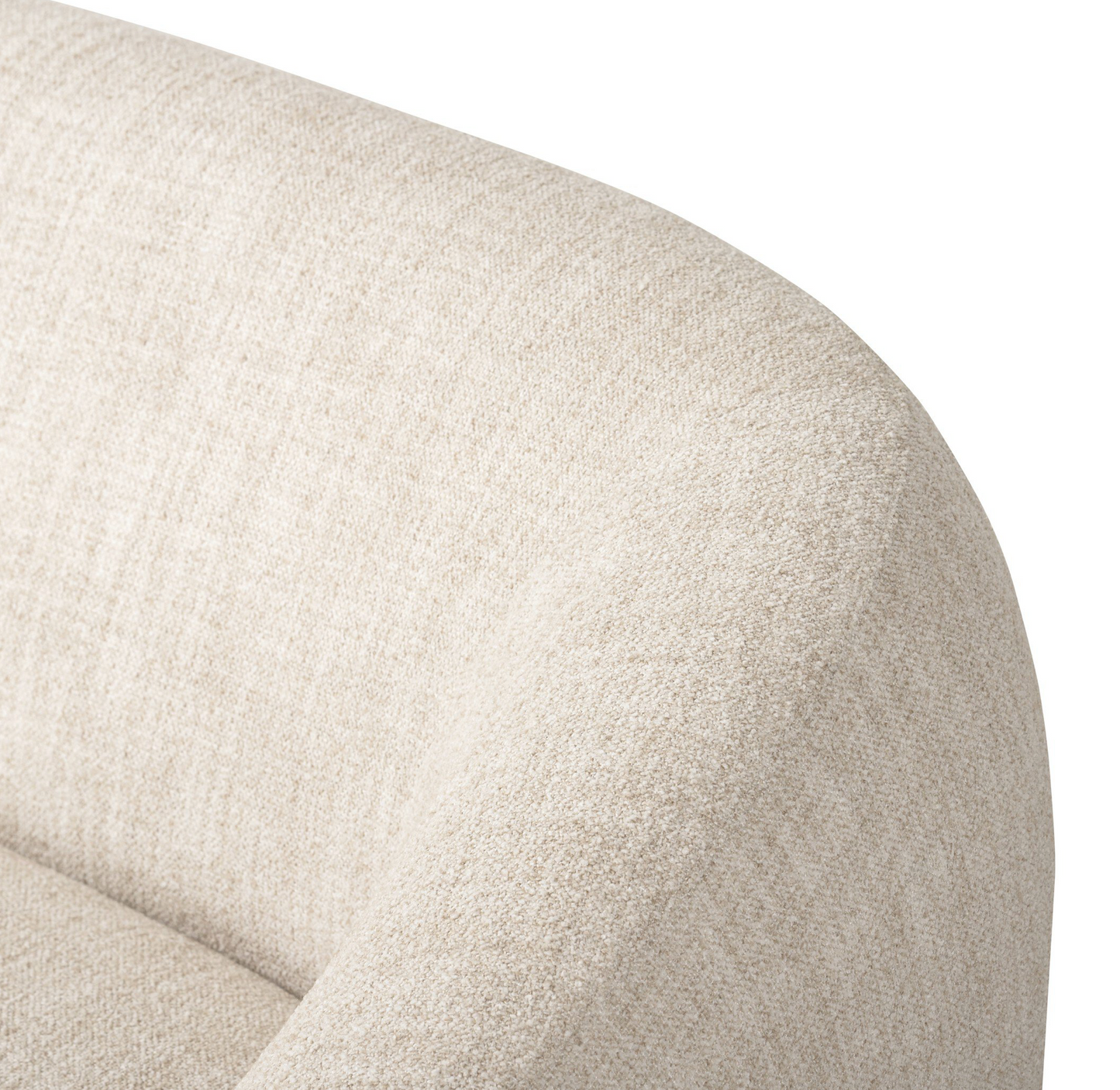 Channing, curved cream, 100w x 41.25d x 30.75h