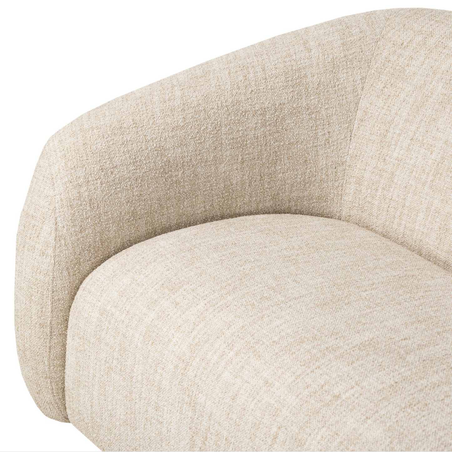 Channing, curved cream, 100w x 41.25d x 30.75h