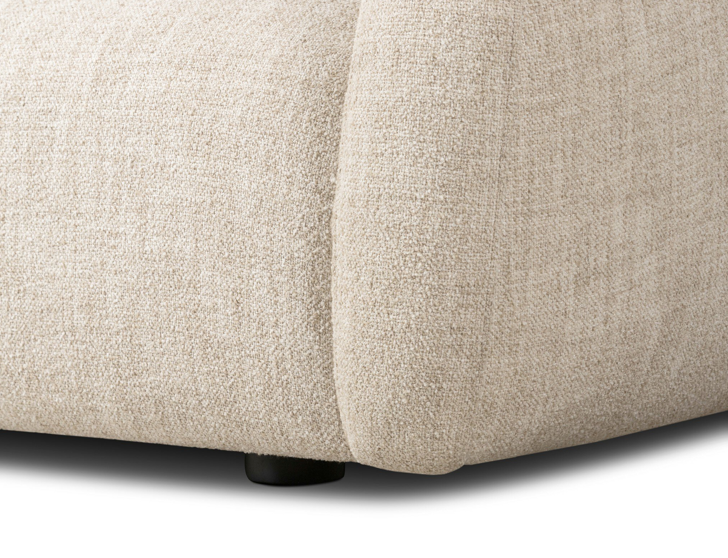 Channing, curved cream, 100w x 41.25d x 30.75h