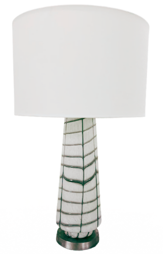 Overlea lamp, 31h x 18w art glass lamp