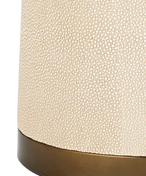 Galuchat, ivory hourglass floor lamp