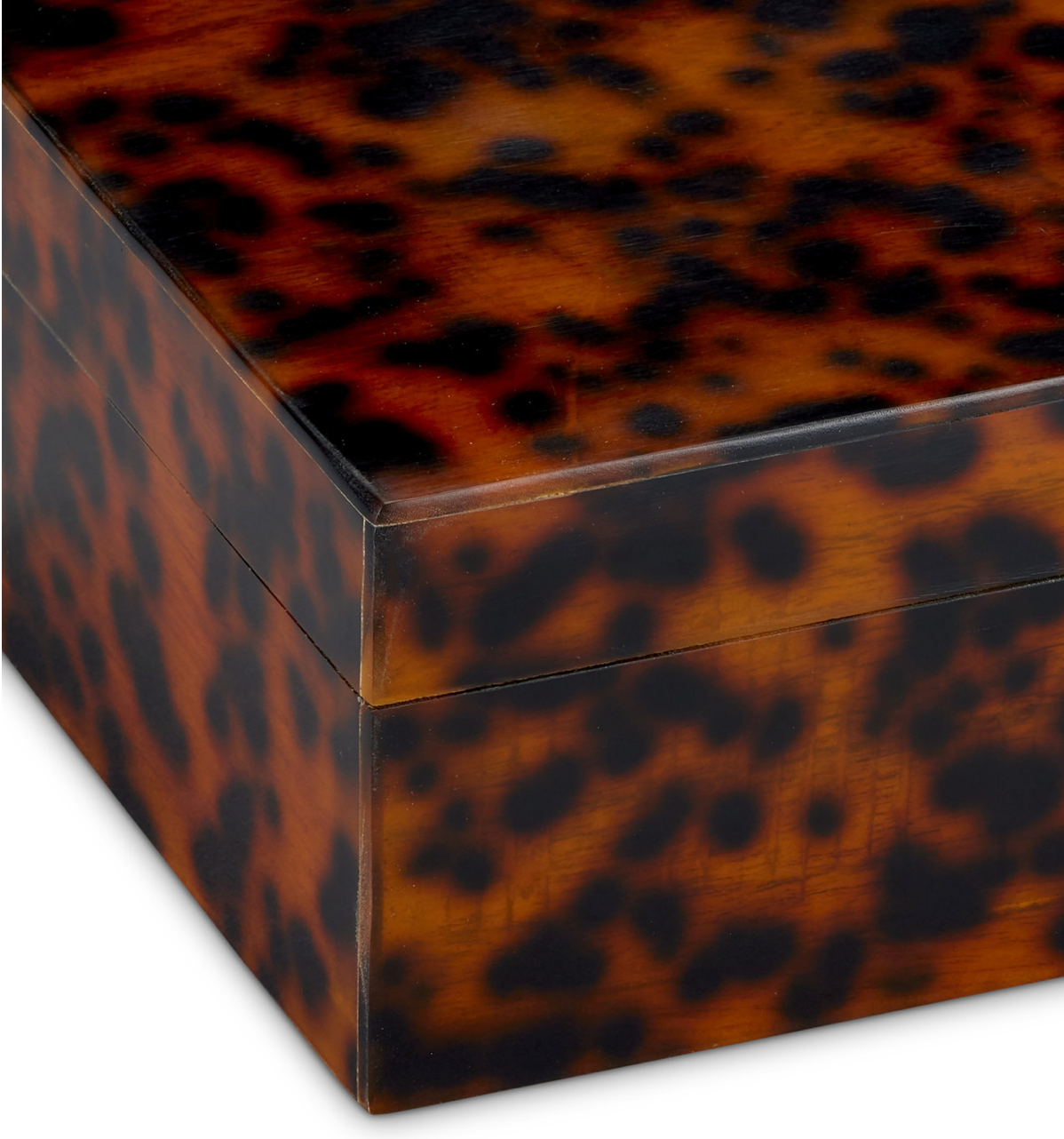 Faux Tortoise shell box, set of 2